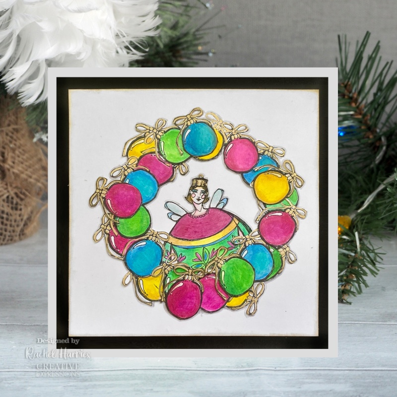 Creative Expressions Jane Davenport Bauble Fairy 6 In X 4 In Clear Stamp Set