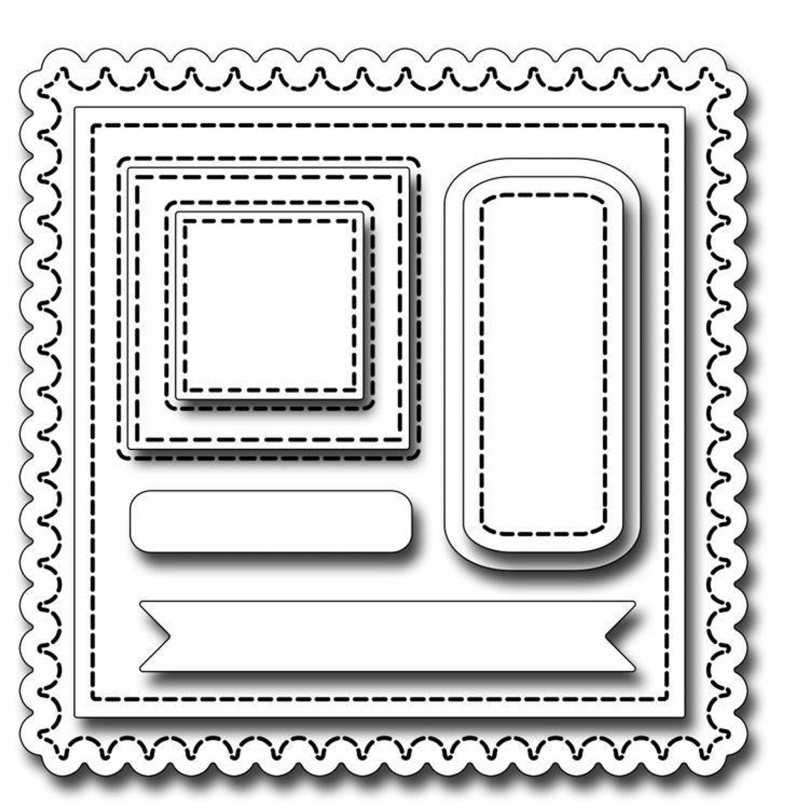 Frantic Stamper Precision Die - Elementals #14: Square Basics