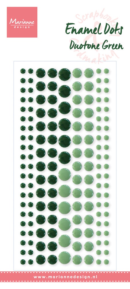 Marianne Design Enamel Dots - Duotone Green