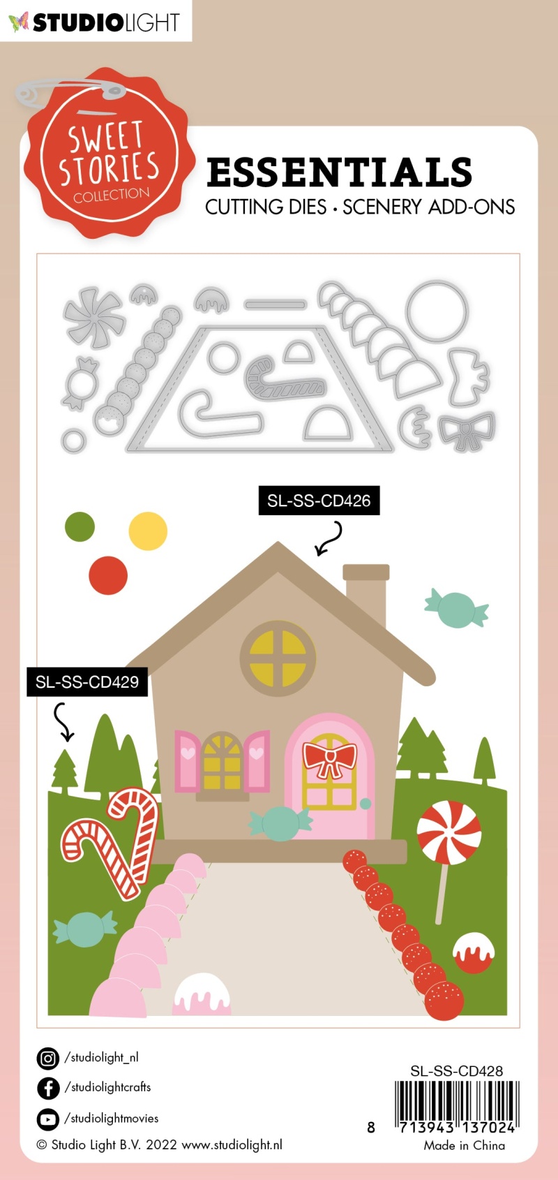 Ss Cutting Die Candy Add-Ons Sweet Stories Essentials 60X148x1mm 18 Pc Nr.428