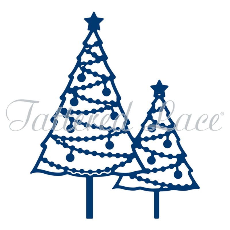 Tattered Lace Dies - Pearl Christmas Trees