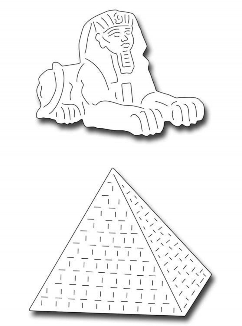 Frantic Stamper Precision Die - Sphinx And Pyramid