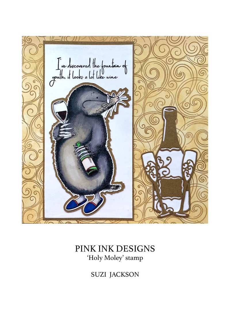 Pink Ink Designs Holy Moley 6 In X 8 In Clear Stamp Set