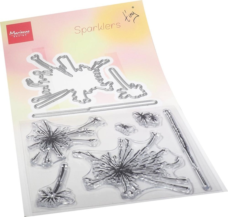 Marianne Design Tiny's Sparklers Stamp & Die Set