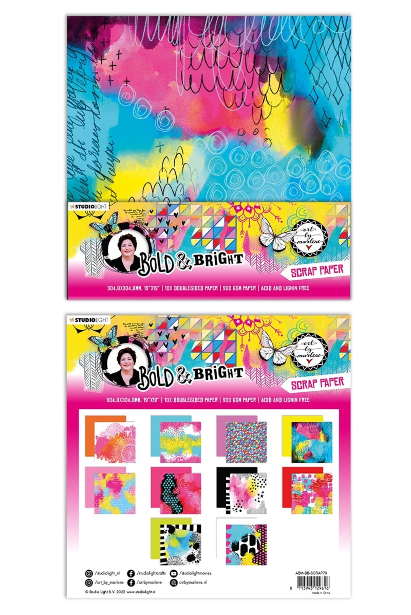 Abm Scrap Background Paper Bold & Bright 304,8X304,8X3mm 1 Pc Nr.79