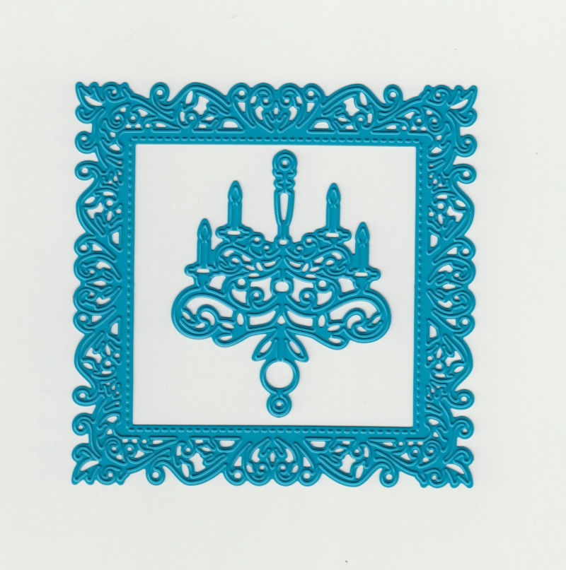 Cutting And Embossing Die - Square + Chandelier