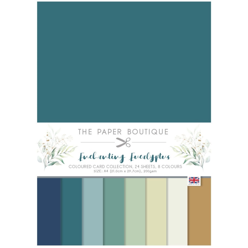 The Paper Boutique Enchanting Eucalyptus Colour Card Collection