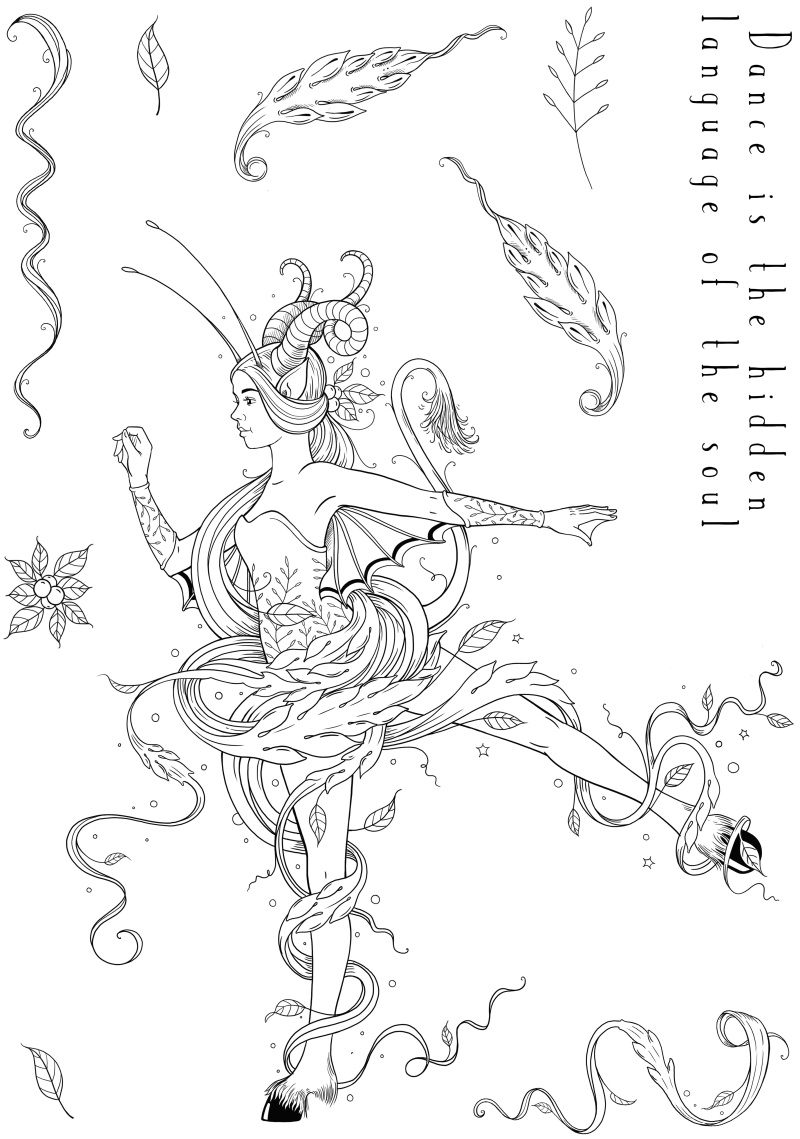 Pink Ink Designs Clara 6 In X 8 In Clear Stamp Set