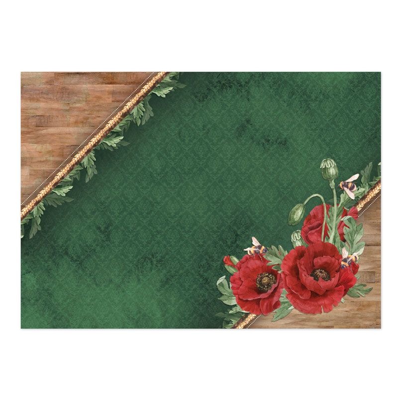 Poppy Garden Luxury Topper Set