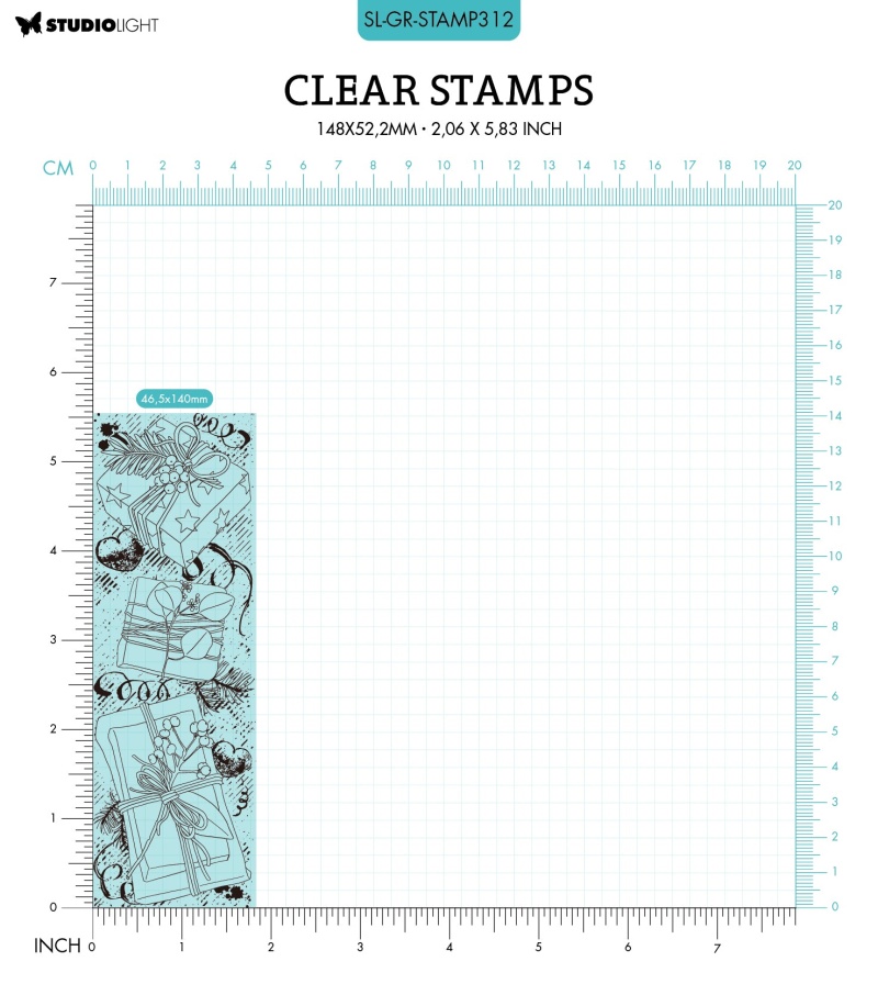 Sl Clear Stamp Gifts Grunge Collection 148X52.2X3mm 1 Pc Nr.312