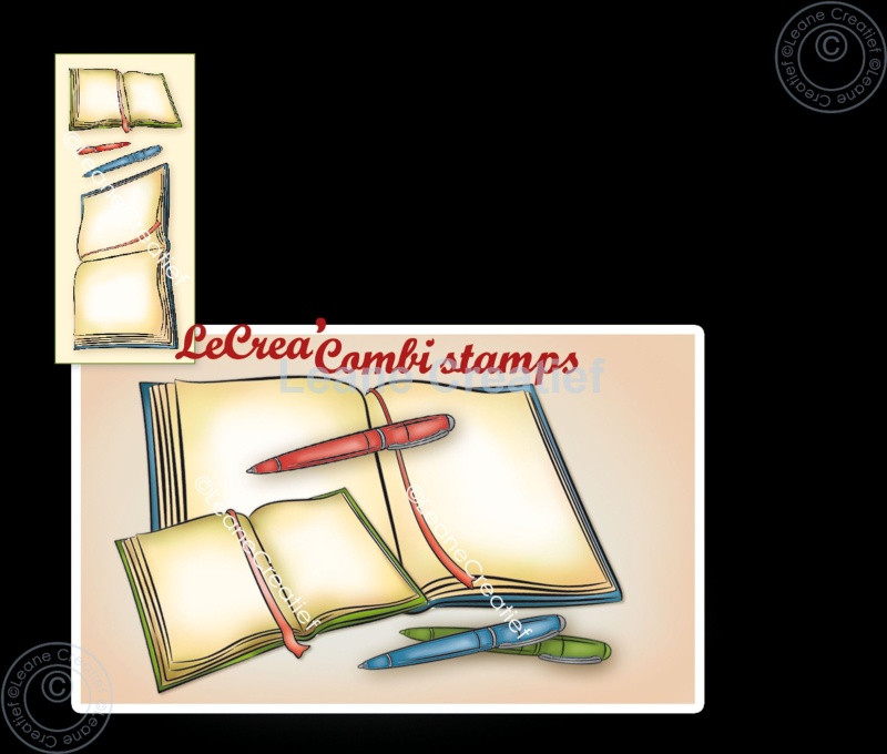 Lecreadesign Combi Clear Stamp An Open Book