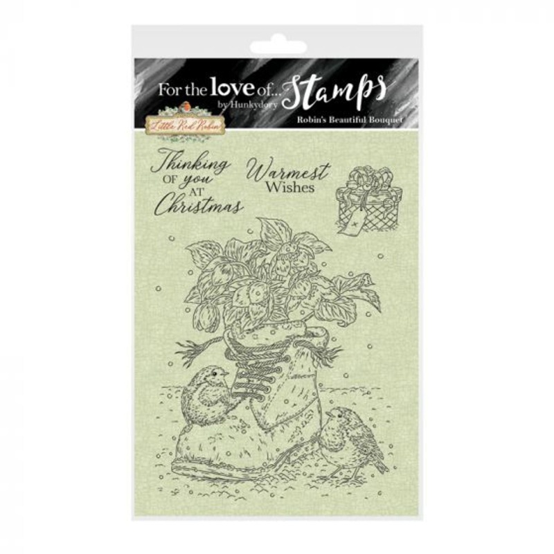 For The Love Of Stamps - Robin's Beautiful Bouquet A6 Stamp Set