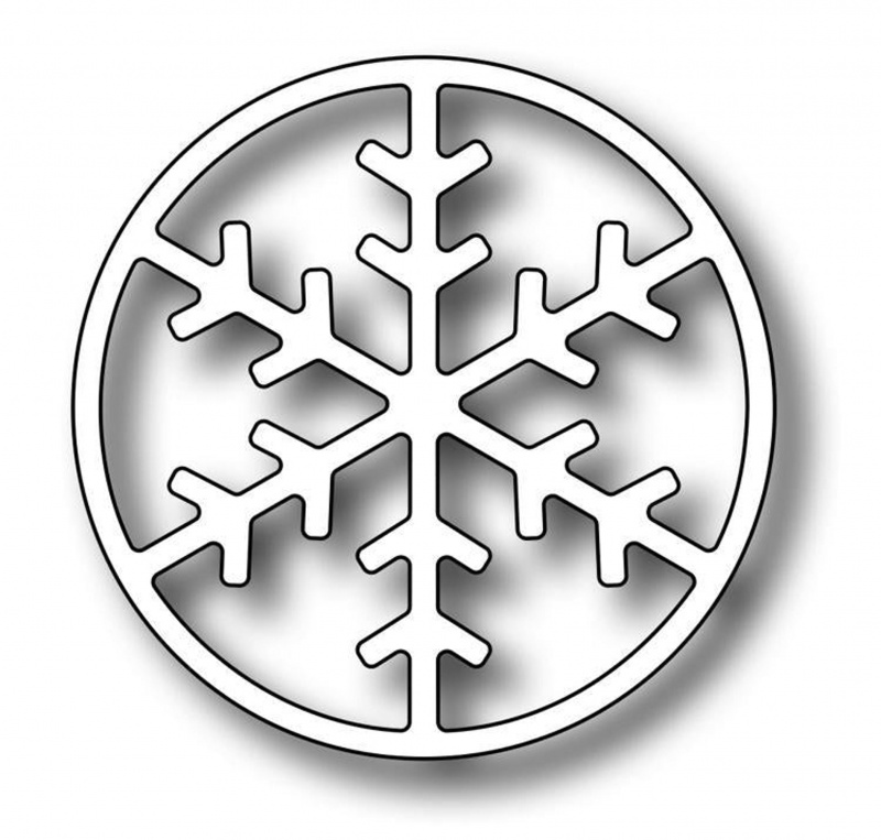 Frantic Stamper Precision Die - Round Vignette Snowflake Insert