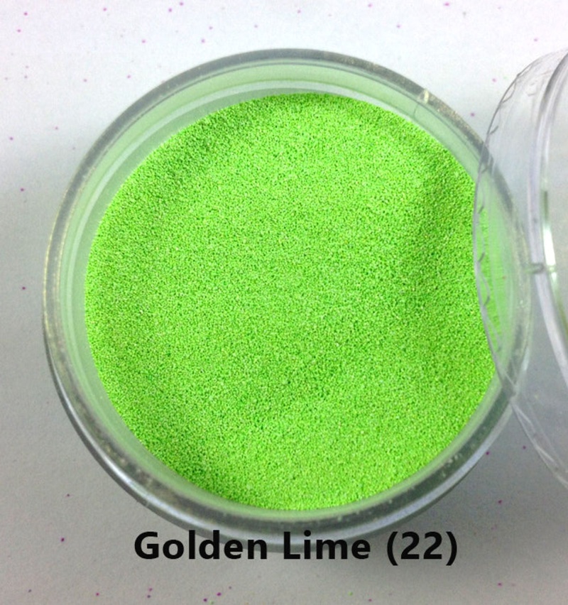 Cosmic Shimmer Blaze Embossing Powder Golden Lime