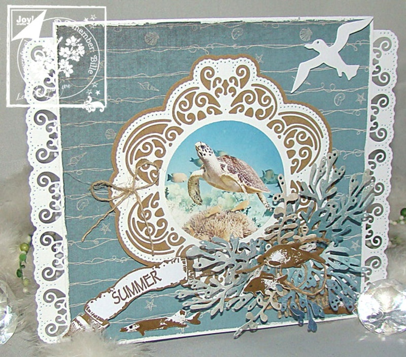 Joy Crafts Cut & Emboss Die - Border With Carving & Flowers