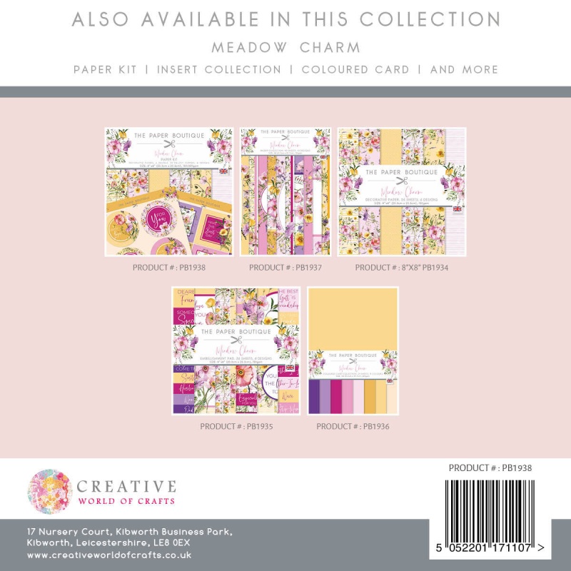 The Paper Boutique Meadow Charm Paper Kit