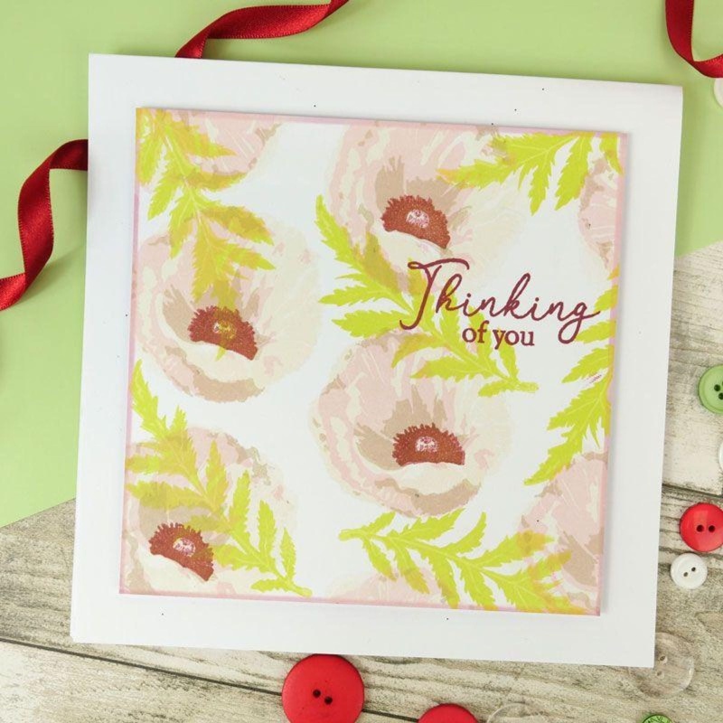 For The Love Of Stamps - Layering Poppy A5 Stamp Set