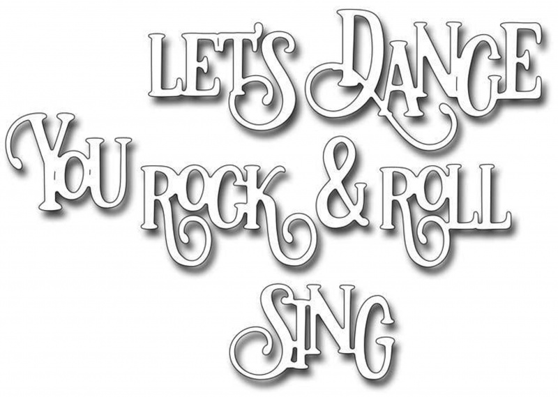 Frantic Stamper Precision Die - Dance Rock Sing