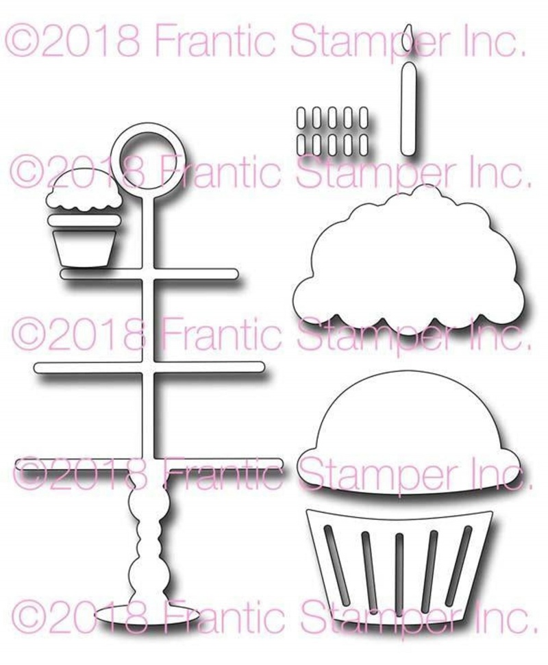 Frantic Stamper Precision Die - Cupcakes