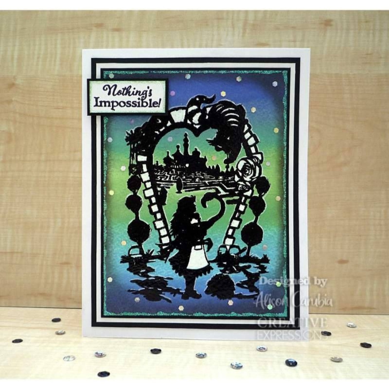 Creative Expressions Paper Panda The Queen's Croquet Ground Pre Cut Rubber Stamp