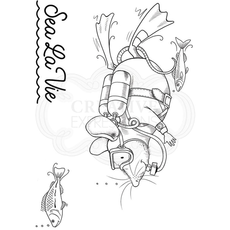 Pink Ink Designs Diver Mouse A7 Clear Stamp