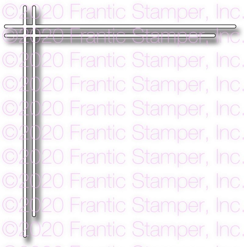 Frantic Stamper Precision Die - Parallel Lines Corner