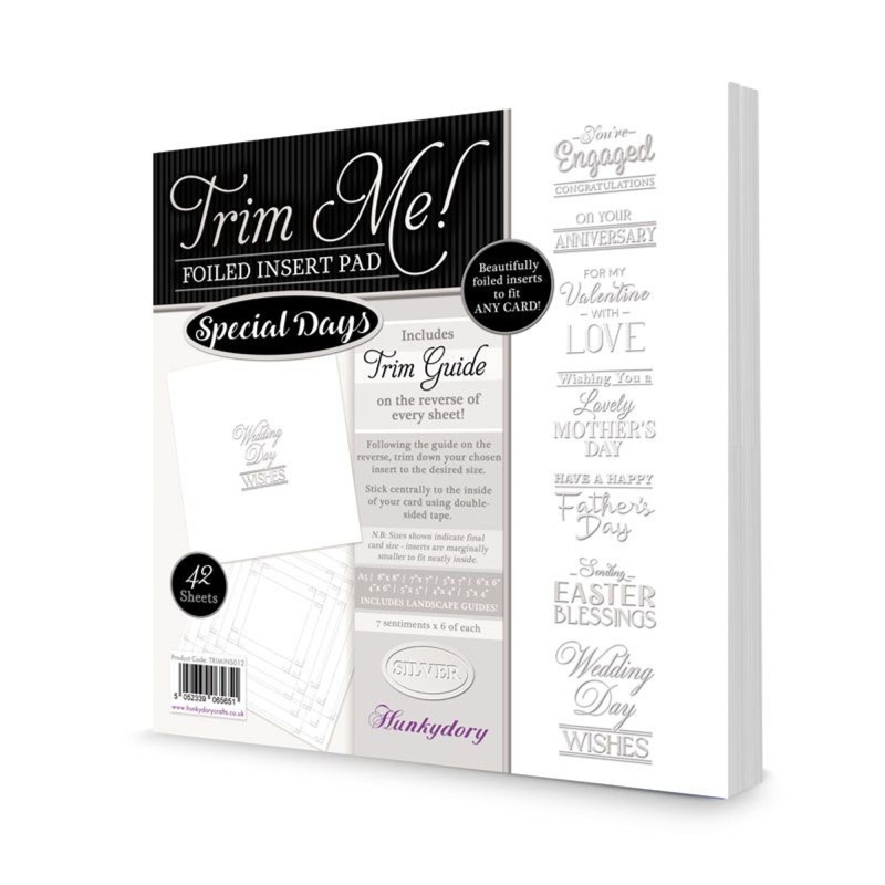 Trim Me! Foiled Insert Pad - Special Days Silver