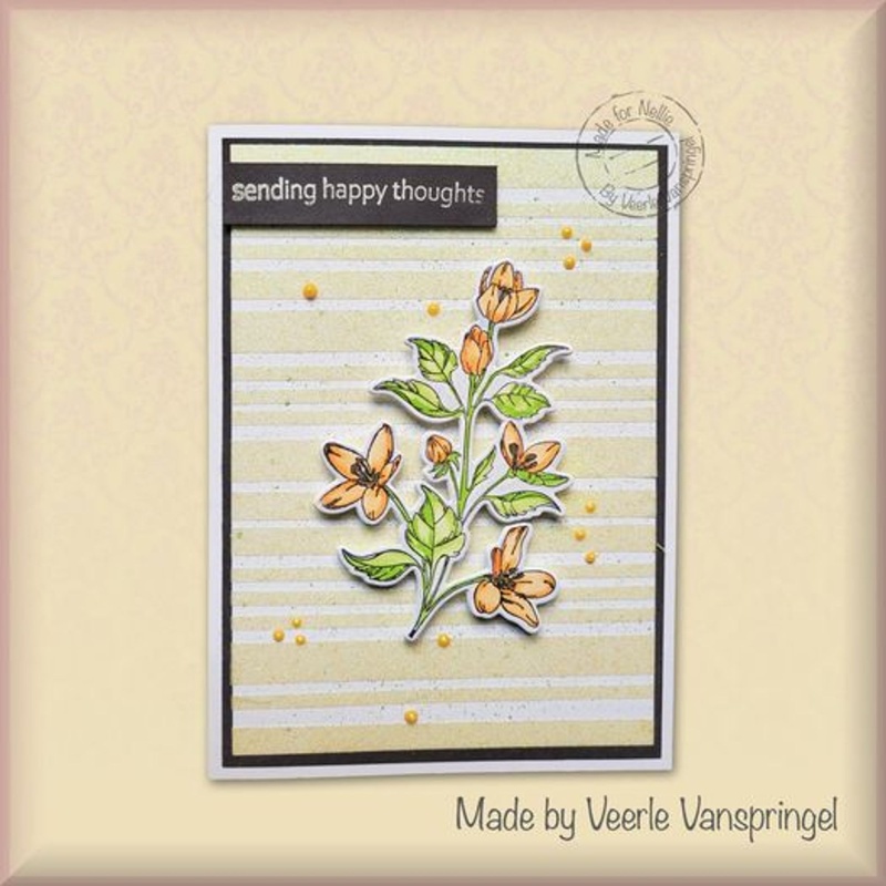 Nellie's Choice Die & Stamp Set - Garden Flowers Series - Magnolia-1