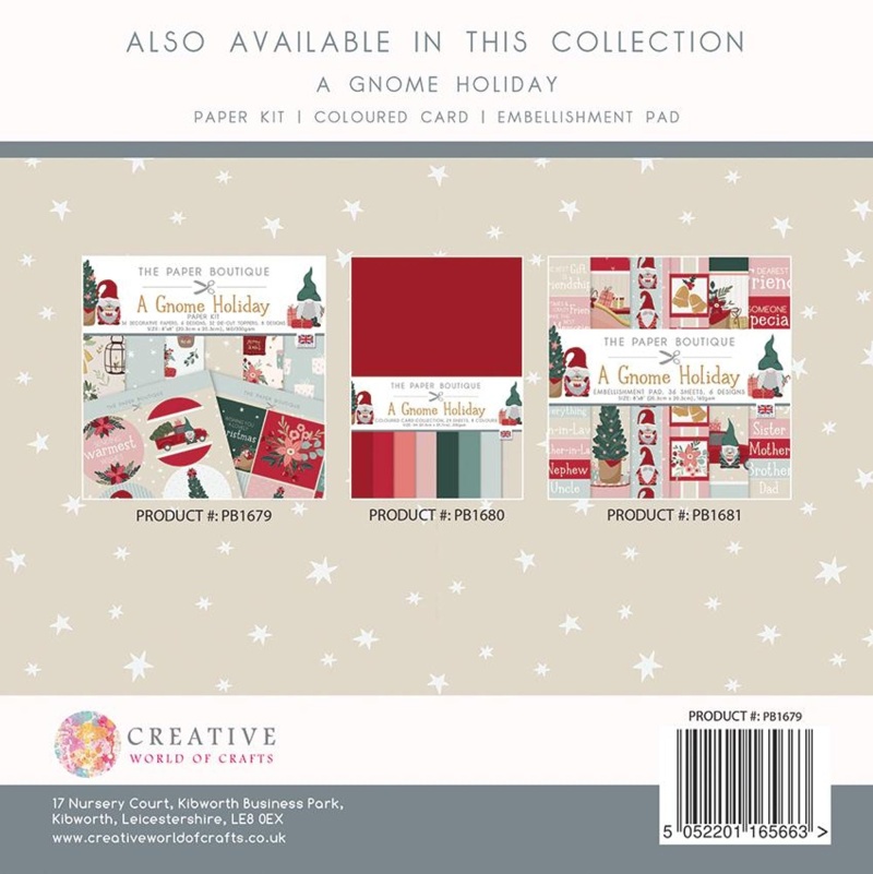 The Paper Boutique A Gnome Holiday Paper Kit