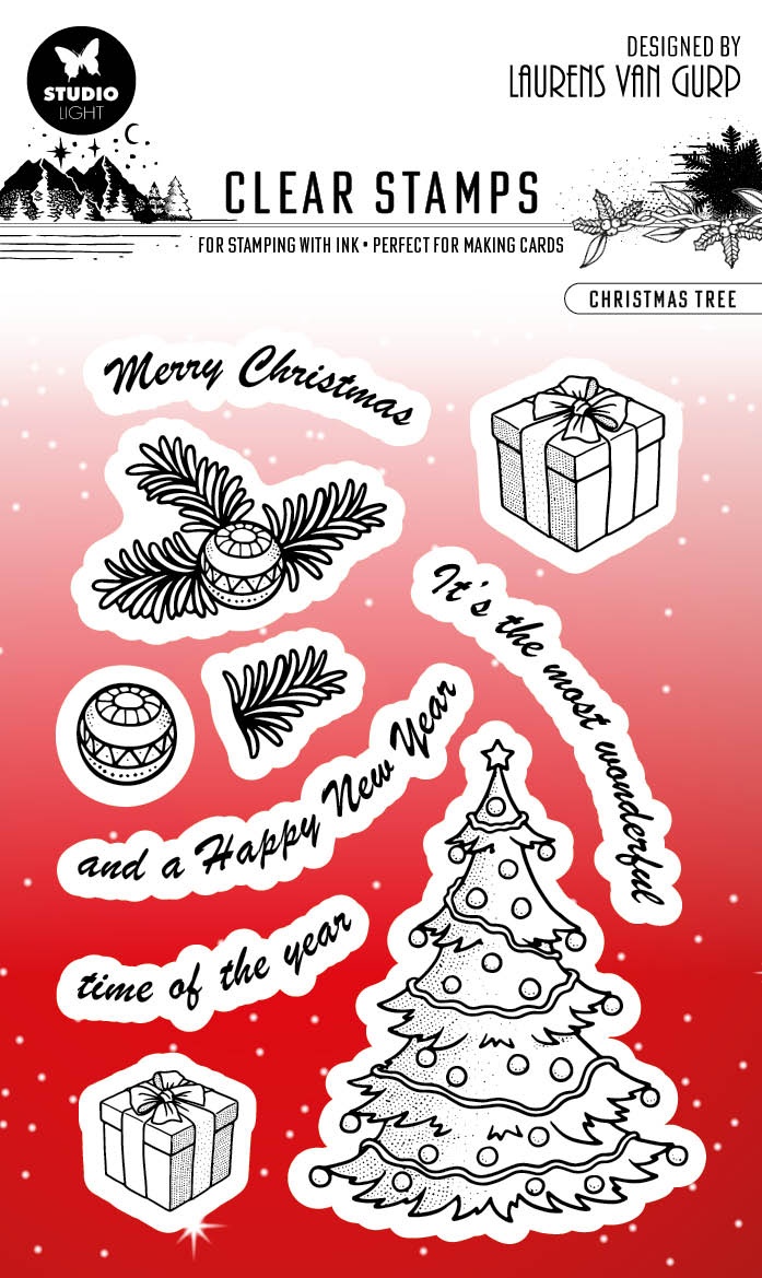 Bl Clear Stamp Christmas Tree Essentials 105X148x3mm 10 Pc Nr.303