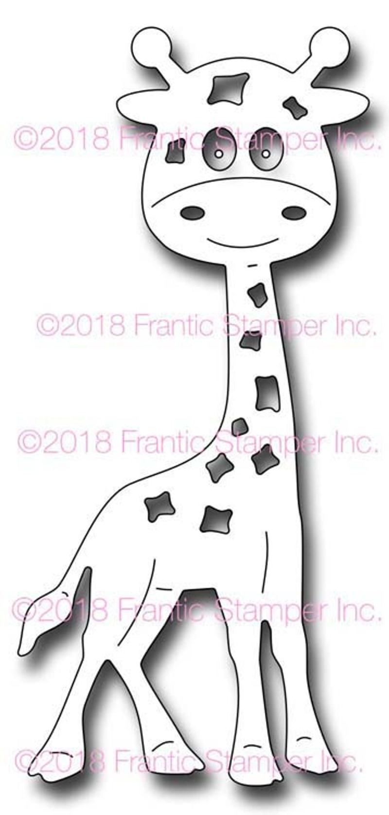 Frantic Stamper Precision Die - Gladys The Giraffe