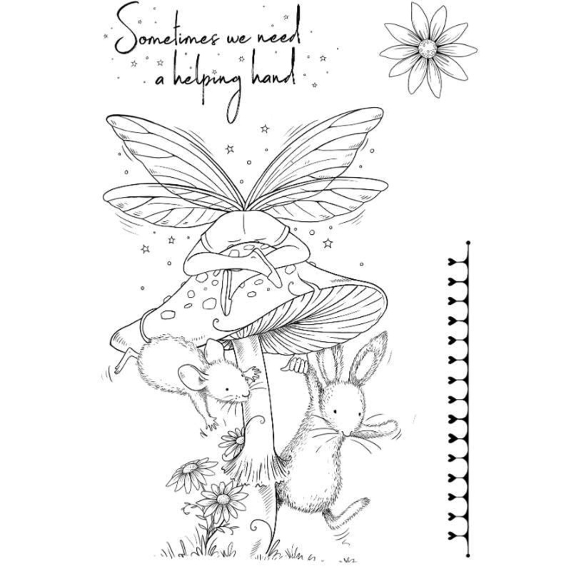 Pink Ink Designs Oops A Daisy A6 Clear Stamp Set