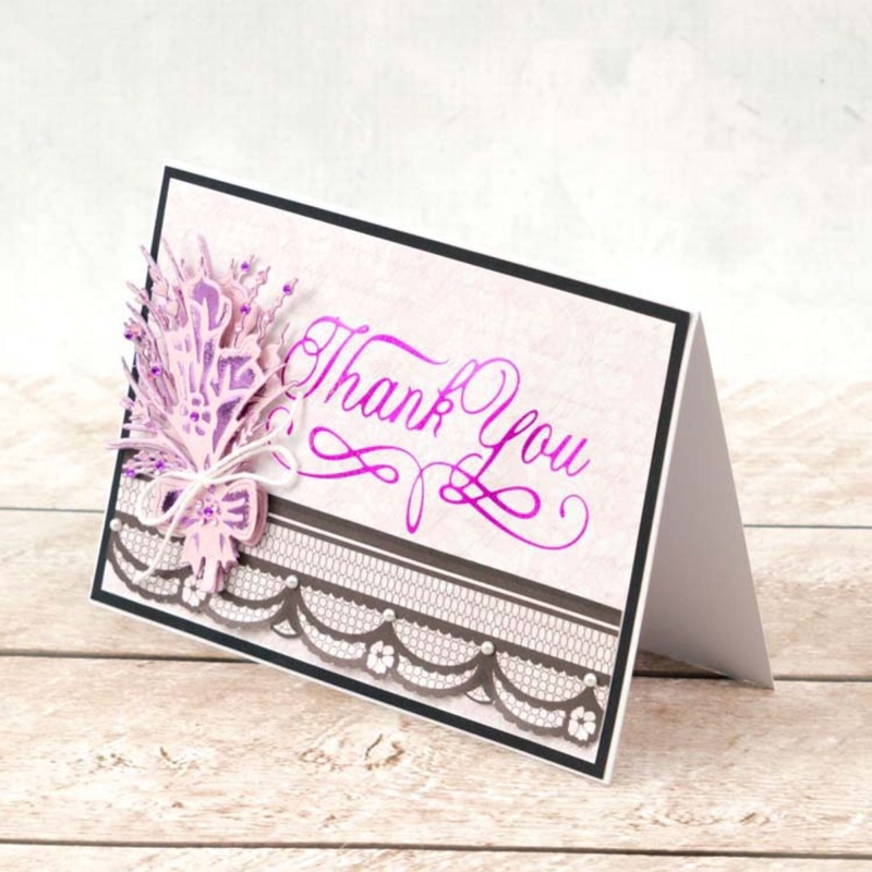 Couture Creations Hotfoil Stamp - Gifted Bouquet