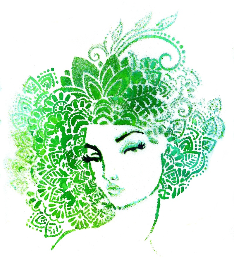 Creative Expressions Jane Davenport Lace Face 8 In X 12 In Stencil