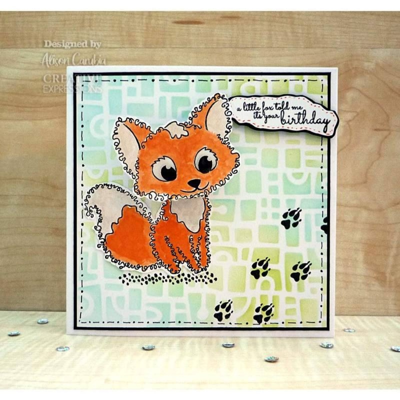 Woodware Clear Singles Fuzzie Friends Freddie Fox 4 In X 6 In Stamp