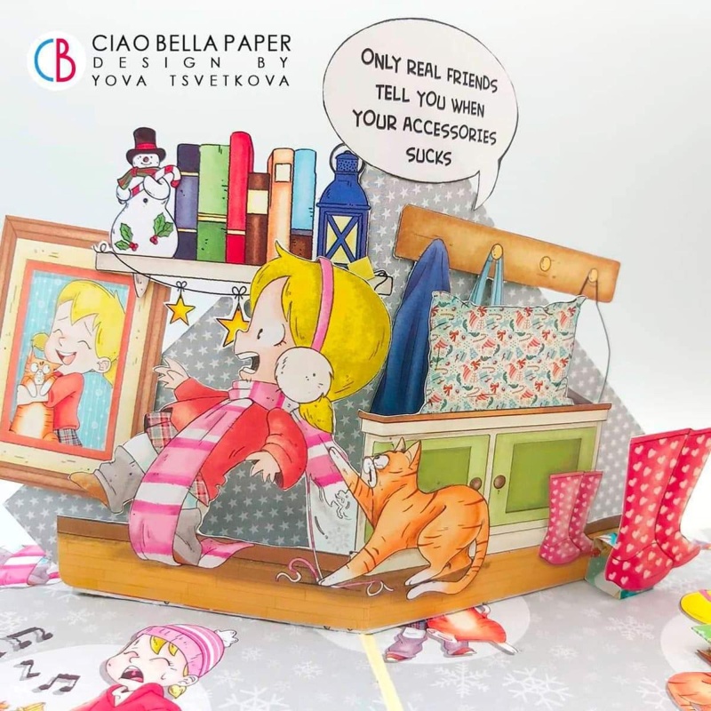 Ciao Bella Zoe & Ziggy Paper Pad 12"X12" 12/Pkg