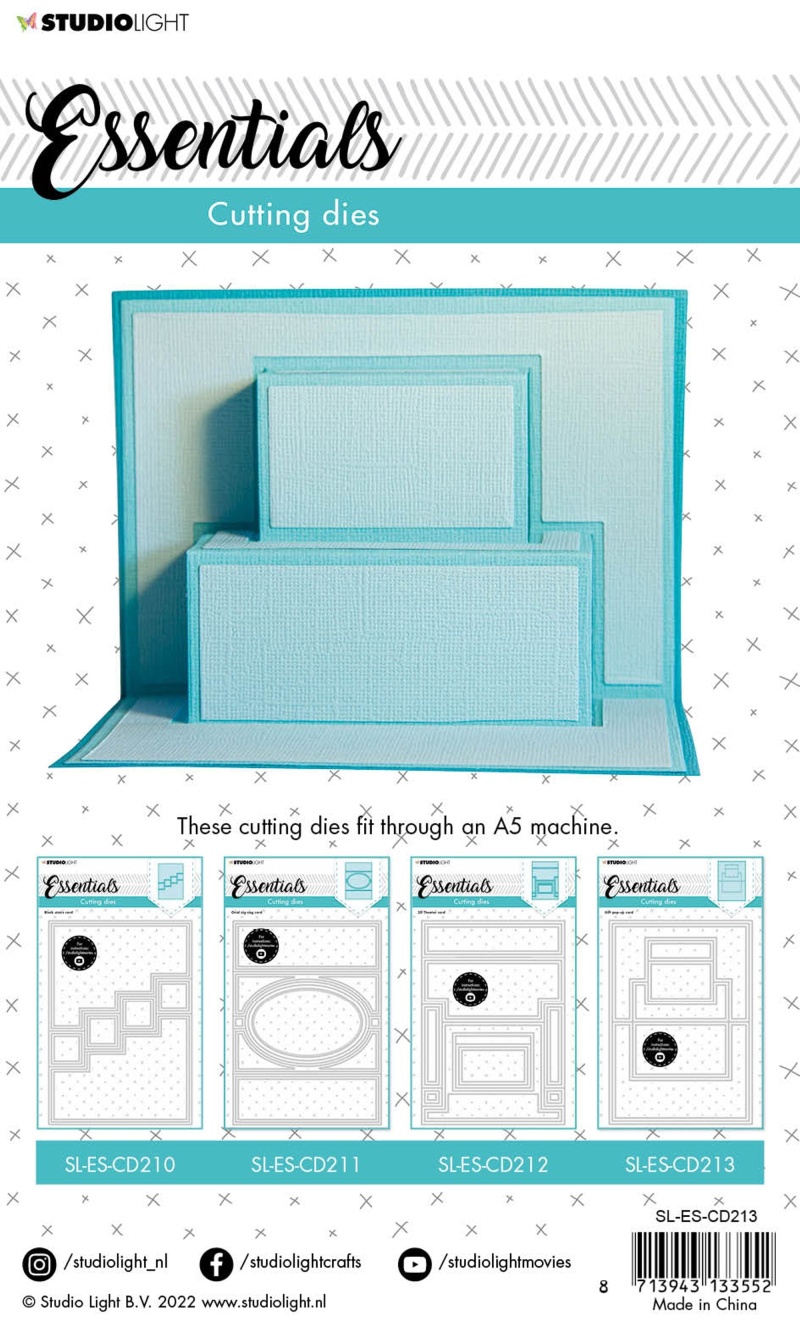 Sl Cutting Die Gift Pop-Up Card Essentials 140X200x1mm 9 Pc Nr.213