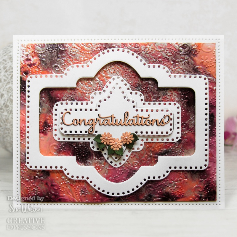 Creative Expressions Sue Wilson Noble Collection Vintage Label Craft Die
