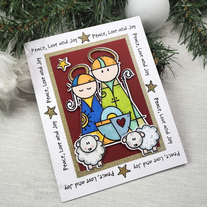 Woodware Clear Singles Mary & Joseph 4 In X 6 In Stamp