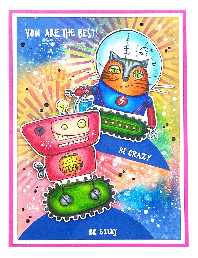 Abm Clear Stamp Big Bots Out Of This World 148X210mm Nr.73