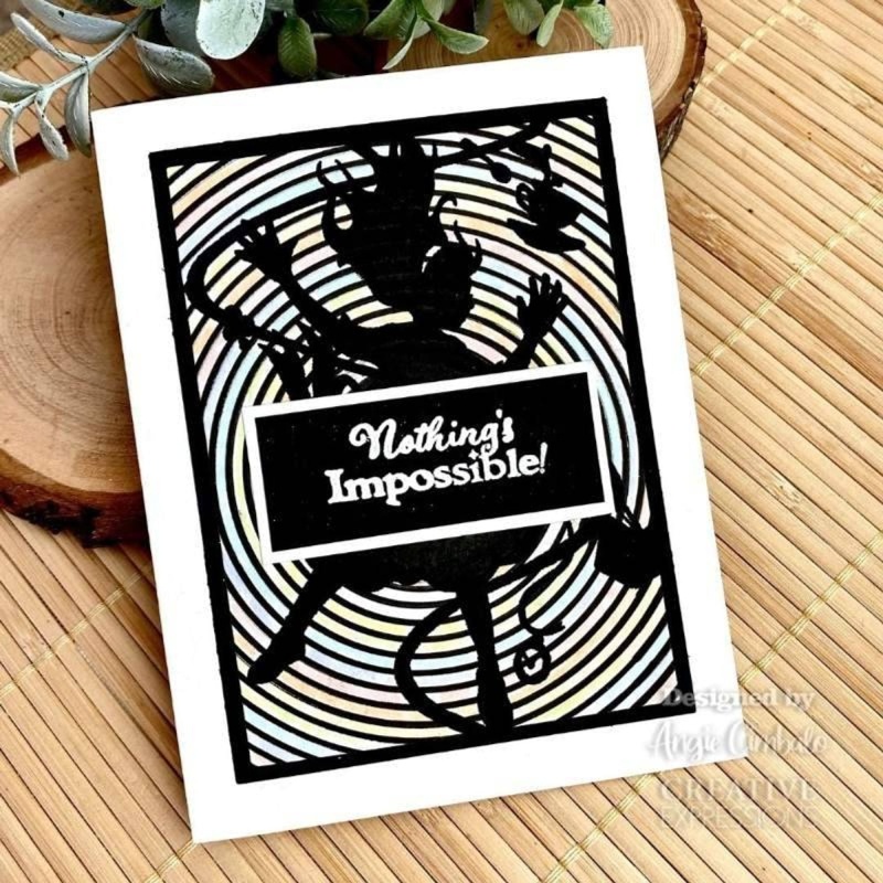 Creative Expressions Paper Panda Down The Rabbit Hole Pre Cut Rubber Stamp