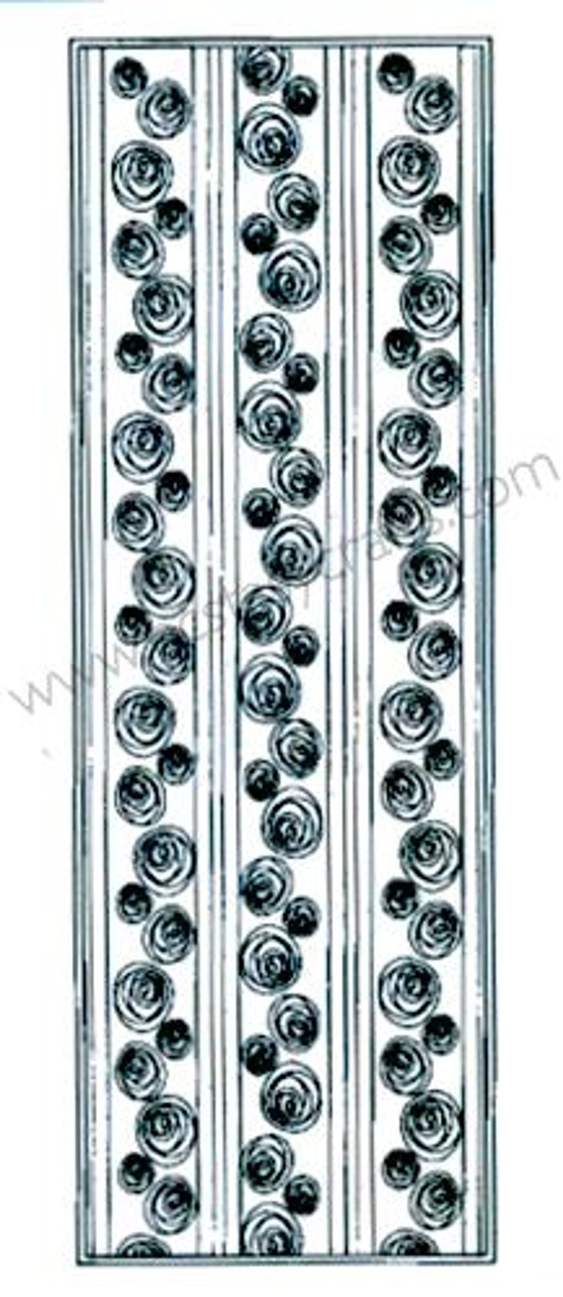 John Lockwood Stamps - Scribble Rose Striplet