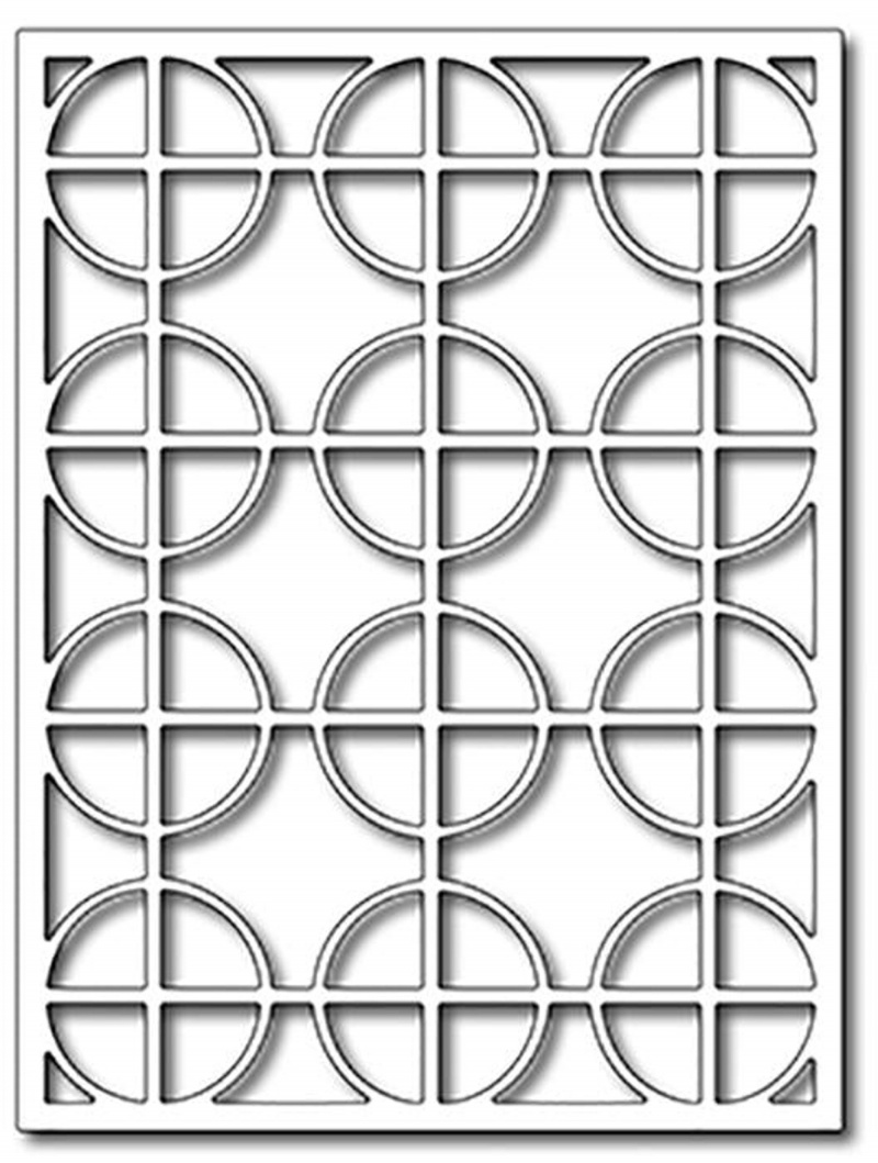 Frantic Stamper Precision Die - Circle Cross Card Panel