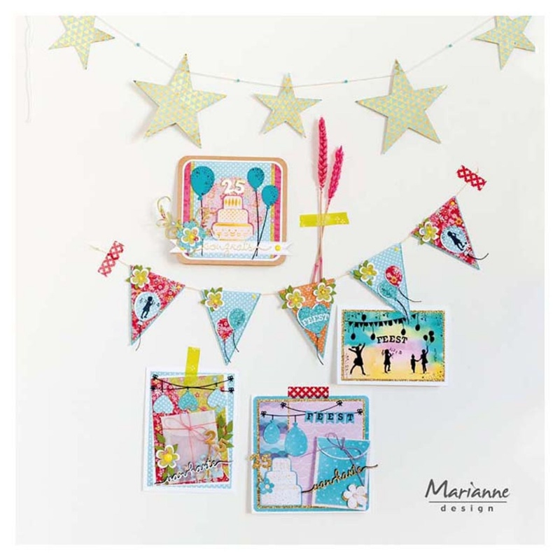 Marianne Design Clear Stamps Silhouette Party - 25Th Anniversary