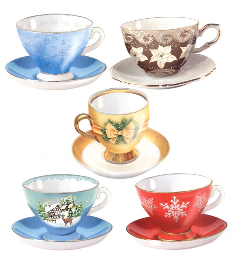 Easy 3D Toppers: Winter Teacups