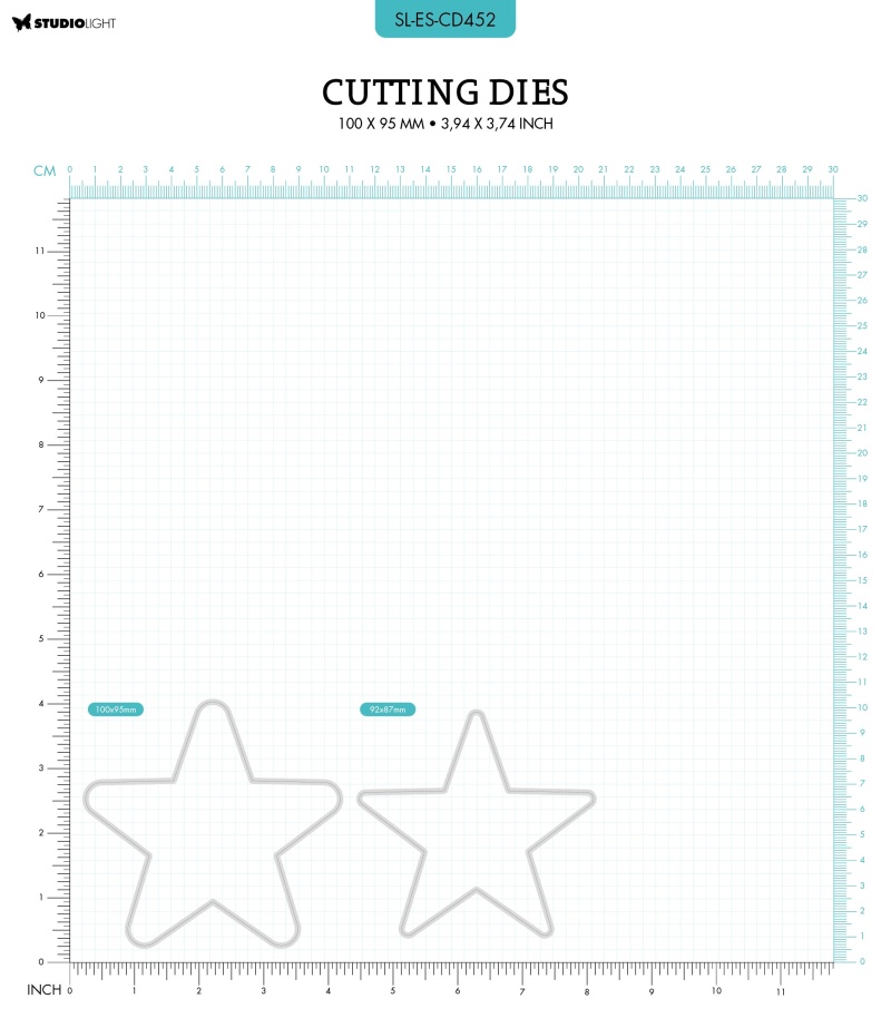 Sl Cutting Dies Big Star Essentials 100X95x1mm 2 Pc Nr.452