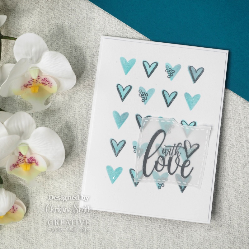 Creative Expressions Mini Stencil You Have My Heart 4 In X 3 In