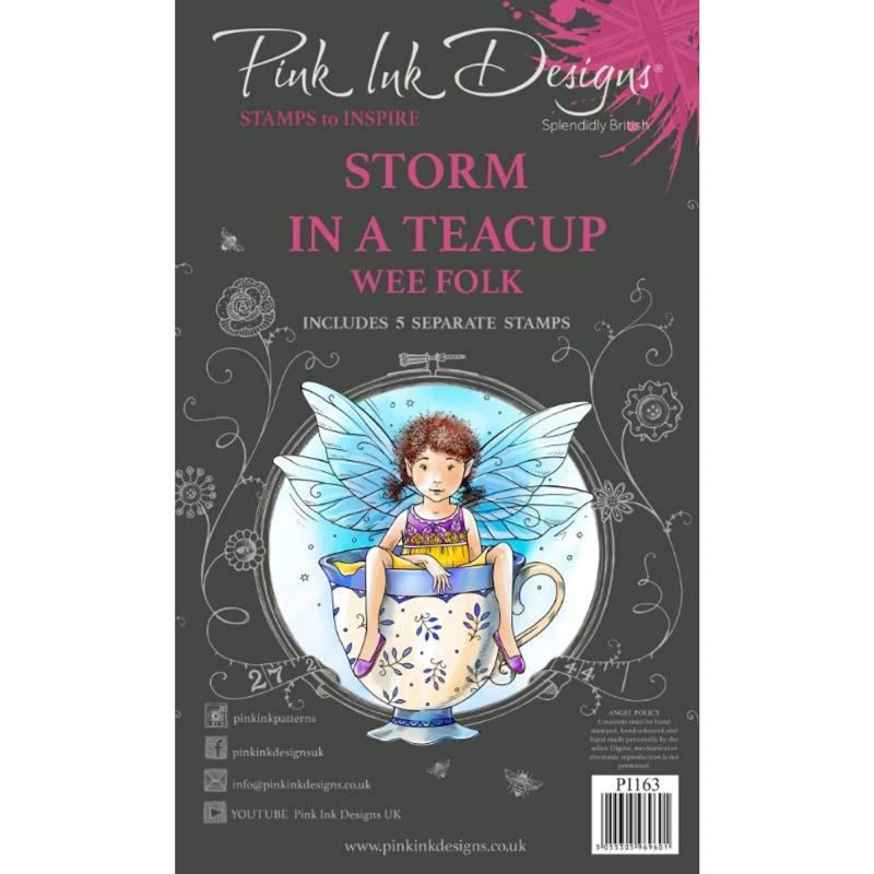 Pink Ink Designs Storm In A Teacup A6 Clear Stamp Set