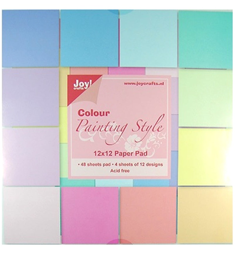 Joy! Crafts Paper Pad - 12"X12" - Colour-Painting Style