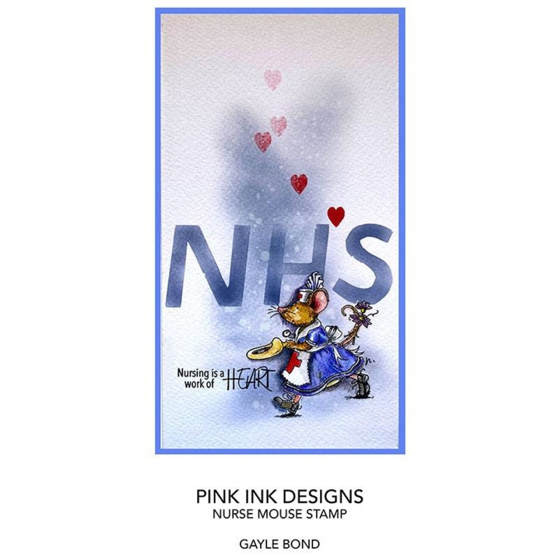 Pink Ink Designs Nurse Mouse A7 Clear Stamp
